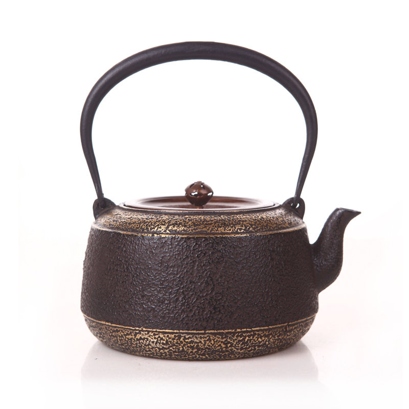 日本三玄堂鐵器描金伊藤鐵壺養(yǎng)生老鐵壺功夫茶具茶道煮茶壺鐵瓶茶器
